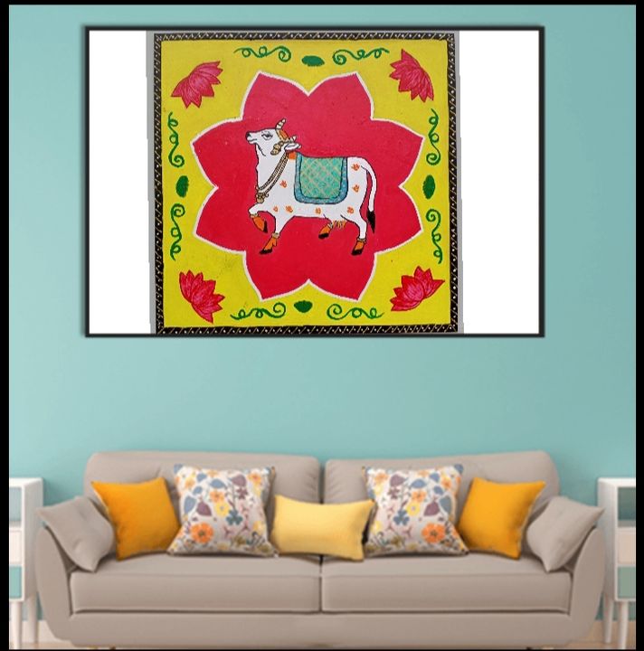 Pichwai cow painting uploaded by business on 11/11/2021