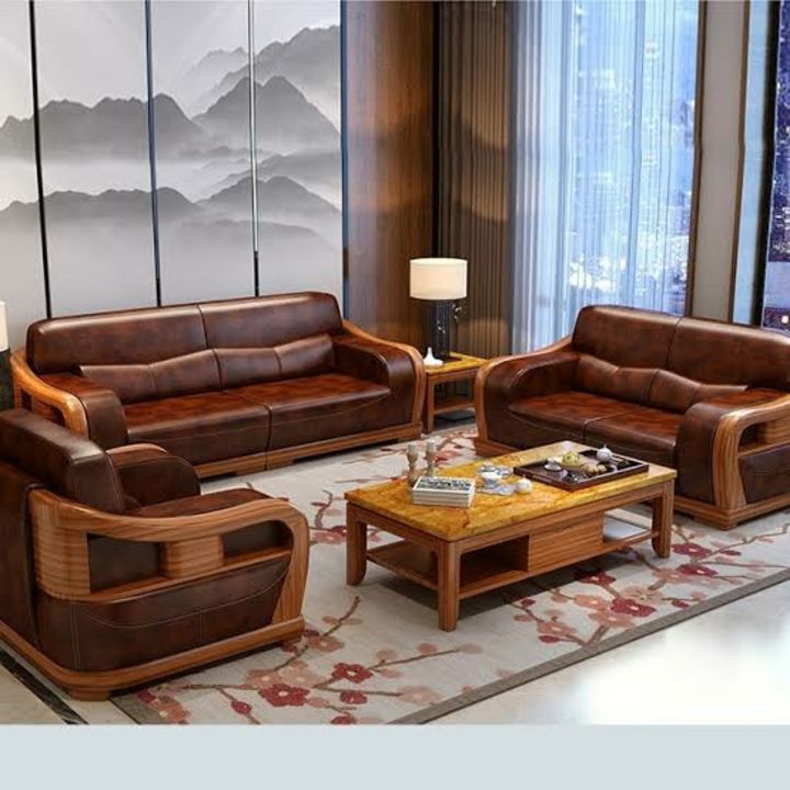 Wooden and  covered  sofa  uploaded by Aisha furniture home on 11/11/2021