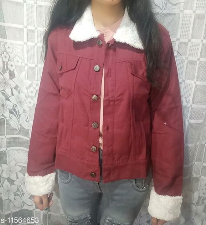 Post image Catalog Name:*Trendy Sensational Women Jackets &amp; Waistcoat*Fabric: Cotton BlendSleeve Length: Long SleevesPattern: SolidMultipack: 1Sizes: S (Bust Size: 34 in, Length Size: 18 in, Shoulder Size: 13 in) M (Bust Size: 36 in, Length Size: 18 in, Shoulder Size: 14 in) L (Bust Size: 38 in, Length Size: 19 in, Shoulder Size: 15 in) XL (Bust Size: 40 in, Length Size: 19 in, Shoulder Size: 16 in) Price 500Easy Returns Available In Case Of Any Issue
