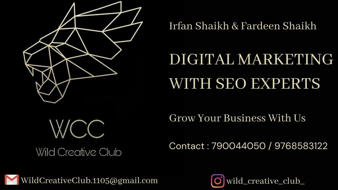 Post image WILD CREATIVE CLUB 
DIGITAL MARKETING COMPANY.
( The advertising Marketing company ) . . We provide the all kind of Advertisement and promotions. 
A leading Digital Marketing and Branding based in MUMBAI city. 
Helping Small to large business Communicate better with their audience.We offer SEO for any Business. 
@wild_creative_club_
#wildcrativeclub #digitalmarketing #marketingdigitalindia #advance #technology #smartdigital #digitalbusiness #businessideas #businessminded #businessmotivation #businesstips #businesscoach #businesslife #businessaviation #businessgoals #businessplan #businessonline #businessgrowth #businessbuilding #businessmarketing #businessplanning #businessintelligence #businessdevelopment #businessmindset.