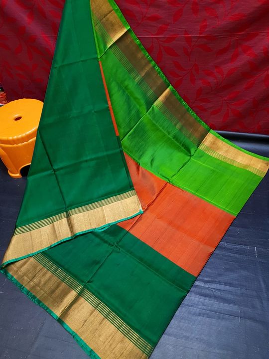 Uppada 3d color pattu sarees uploaded by business on 11/12/2021