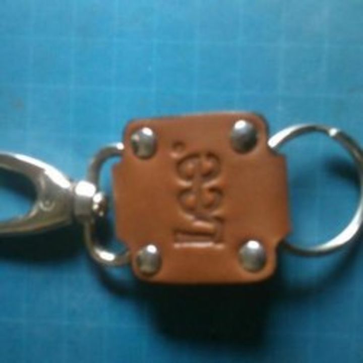 Leather key chain uploaded by business on 11/12/2021
