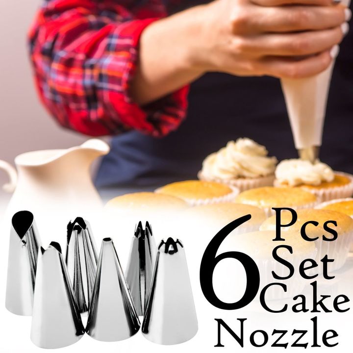 Cake Decorating Stainless Steel Nozzle (6pcs) uploaded by ZR53 on 11/12/2021