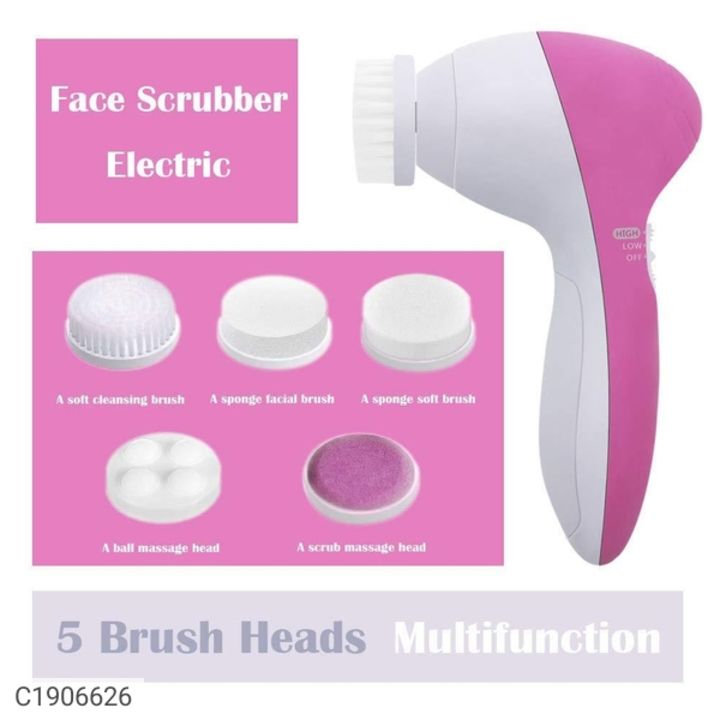 5 in 1 Face Facial Exfoliator Electric Massage Machine Care & Cleansing Massager Kit uploaded by Online Shopping in India on 11/12/2021