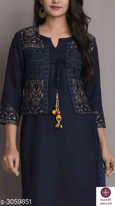 Women's printed rayon kurti uploaded by business on 11/13/2021