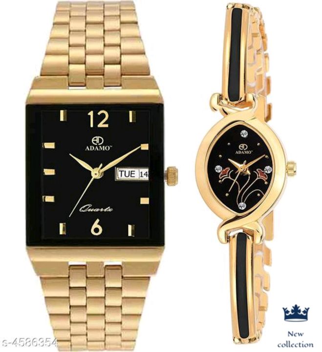 Post image Whatsapp -&gt; https://ltl.sh/7DHn-Cj5 (+918787680209)Catalog Name:*Stylish Couple Watches*Strap Material: Metal,Faux Leather/LeatheretteDisplay Type: AnalogueSize: Free SizeMultipack: 2