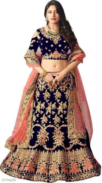 Post image *Catalog Name:* Latest Embroidered Silk Lehengas
*Details:*Description: 1 Piece of Blouse, 1 Piece of Lehenga and 1 Piece of DupattaFabric; Blouse: Silk , Lehenga: Silk , Dupatta: NetLength; Blouse: 15 In, Lehenga: 40 In, Dupatta: 2.10 Mtr,  Size: Blouse: Bust (In Inches): 0.80 Mtr, Lehenga: Waist (In Inches): Free Size (Upto 40")Type; Blouse: Un-stitched, Lehenga: Semi-stitchedWork; Blouse: Embroidered Lehenga: Embroidered , Dupatta: Solid With Border Designs: 4
💥 *FREE Shipping* 💥 *FREE COD* 💥 *FREE Return &amp; 100% Refund* 🚚 *Delivery*: Within 7 days 