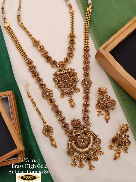 High Quality Gold Plated Long Jewellery  Combo Set  uploaded by RADHA RANI COLLECTION on 11/13/2021