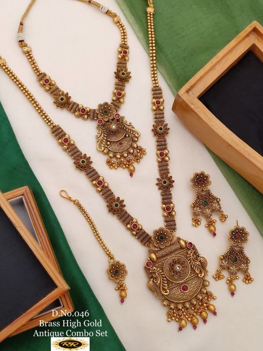 High Quality Gold Plated Long Jewellery  Combo Set uploaded by RADHA RANI COLLECTION on 11/13/2021
