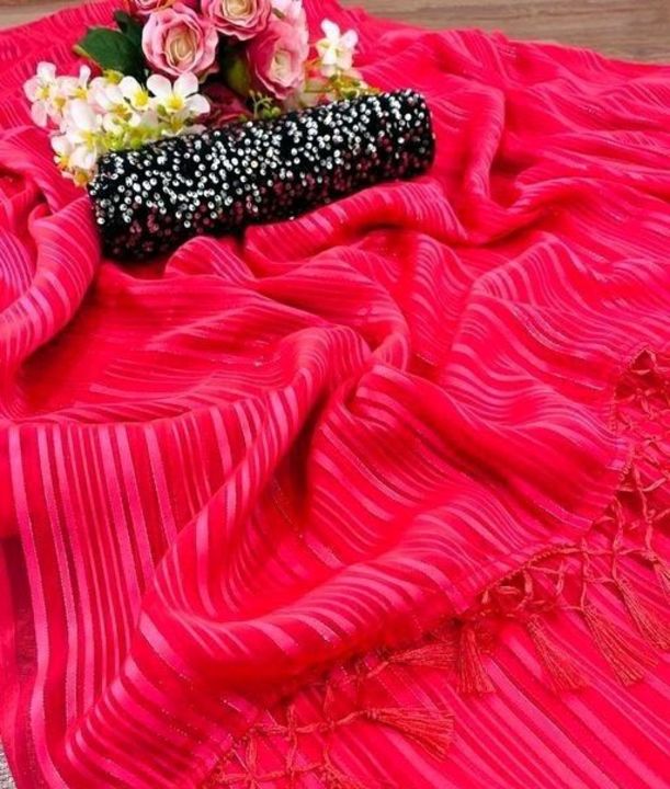 Black Aura Silk Saree With Matching Blouse. » Vpnam