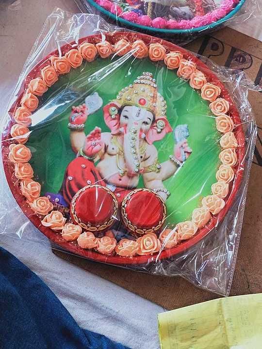 Beautiful pooja plate washable uploaded by Dewali decoration item on 9/20/2020
