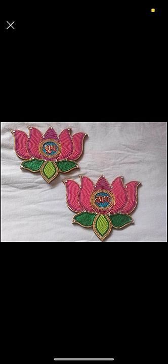 Beautiful lotus shubh labh uploaded by Dewali decoration item on 9/20/2020