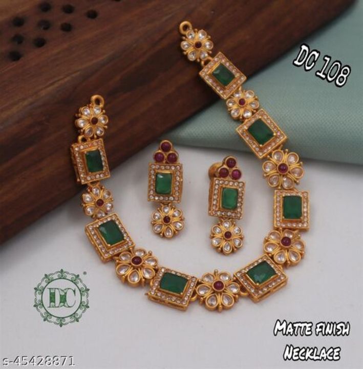 Post image Princess Fusion Jewellery SetsBase Metal: AlloyPlating: Brass PlatedStone Type: RubySizing: Adjustablematte finish necklace Price 850Country of Origin: India