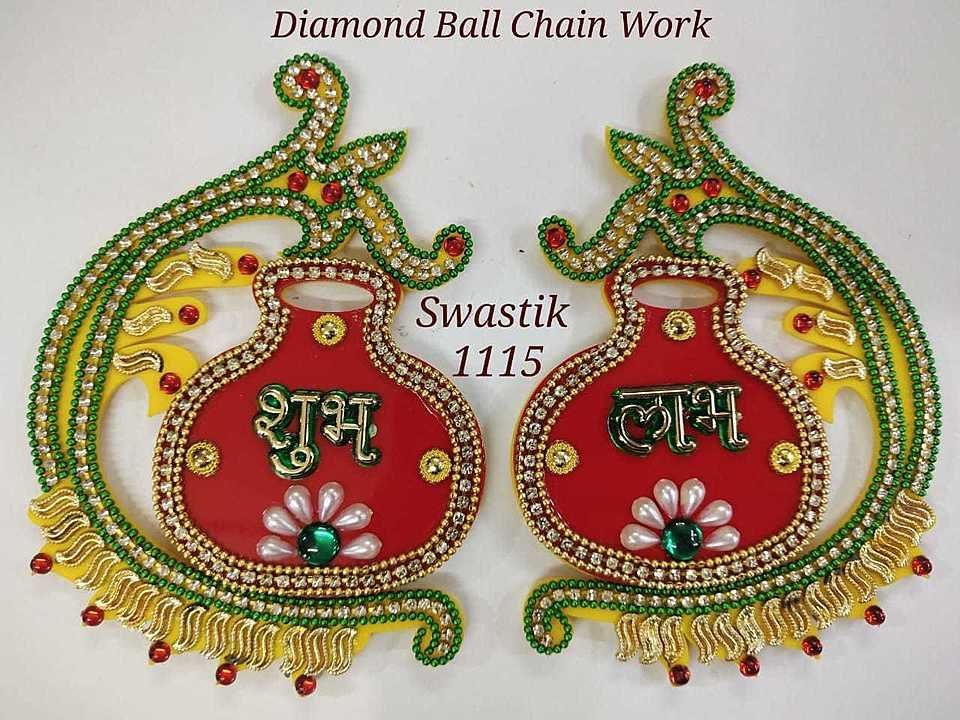 Acrylic sheet shubh labh uploaded by Dewali decoration item on 9/20/2020