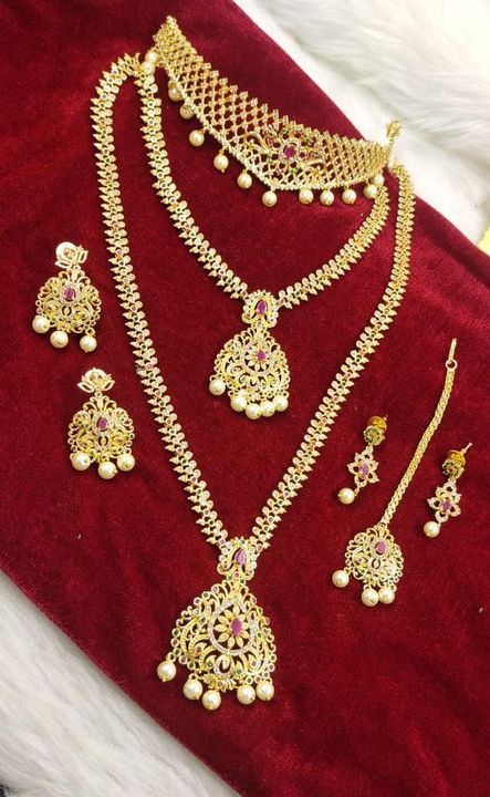 Beautiful cz stone Jewellery uploaded by Moksha collections on 11/14/2021