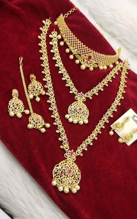 Beautiful cz stone Jewellery uploaded by Moksha collections on 11/14/2021