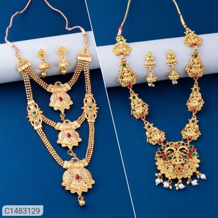 *Catalog Name:* Special Gold Plated Temple Jewellery Set Pack Of 2 Vol-8
⚡⚡ Quantity: Only 5 units a uploaded by business on 11/14/2021
