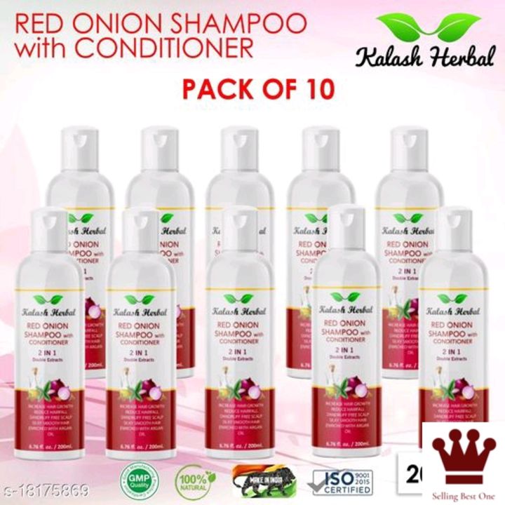 Natural Onion Harbal Shampoo pack of 10 uploaded by business on 11/14/2021