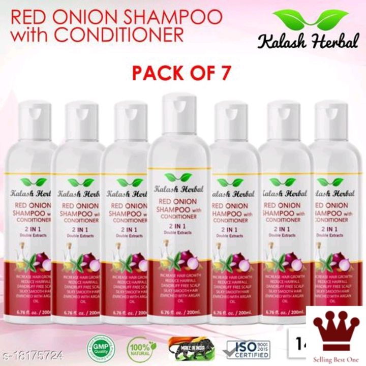 Natural Onion Harbal Shampoo pack of 7 uploaded by business on 11/14/2021