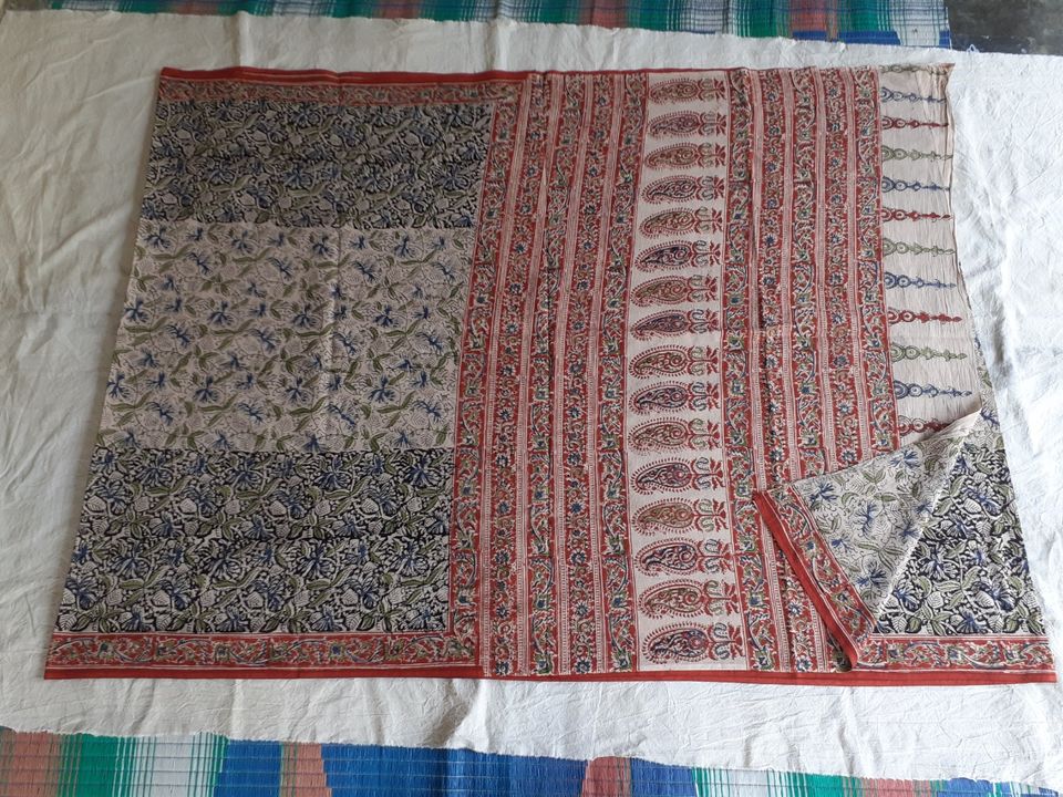 Kalamkari hand printed sarees uploaded by business on 11/14/2021