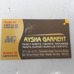 Business logo of Aysha Garments