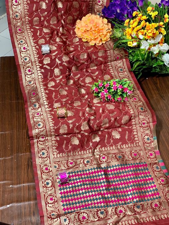 Banarasi silk duppatta 🎊 uploaded by Krushna Clothing on 11/15/2021