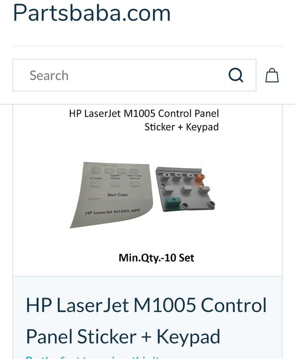 Hp laserjet M1005 silicon keypad+ sticker uploaded by COMPLETE SOLUTIONS on 11/15/2021