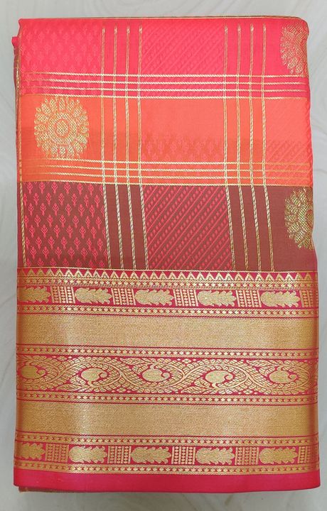 Big border Checks butta  uploaded by marve sarees on 11/15/2021