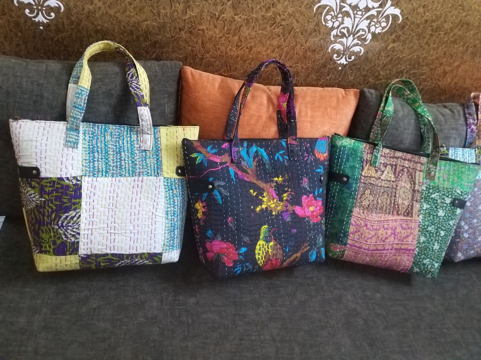 Kantha tote bags  uploaded by Mankha exports  on 11/15/2021