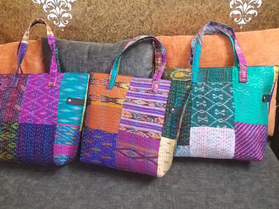 Kantha tote bags  uploaded by Mankha exports  on 11/15/2021