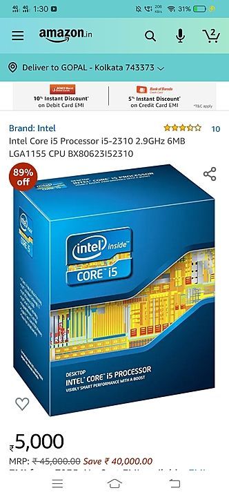 Intel corei5 2 nd gen proccessor uploaded by business on 9/20/2020