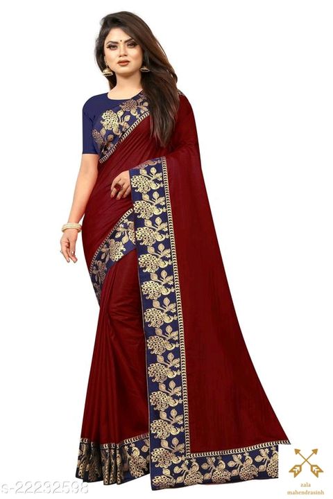 Catalog Name:*Aagam Voguish Sarees*
Saree Fabric: Vichitra Silk
Blouse: Separate Blouse Piece
Blouse uploaded by Online marketing on 11/15/2021