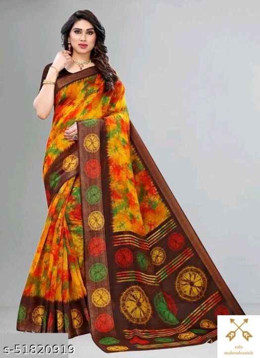 Catalog Name:*Aagyeyi Fabulous Sarees*
Saree Fabric: Soft Silk
Blouse: Separate Blouse Piece
Blouse  uploaded by business on 11/15/2021