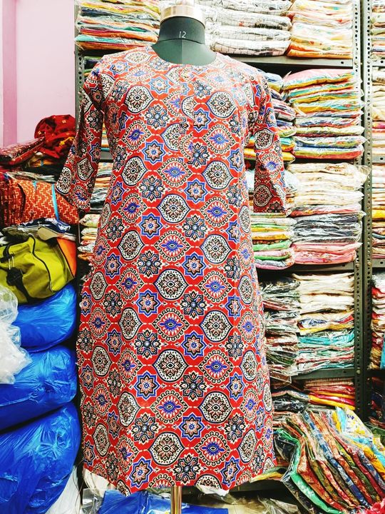 Cotton aajrak kurti uploaded by Bajrang Garments on 11/15/2021