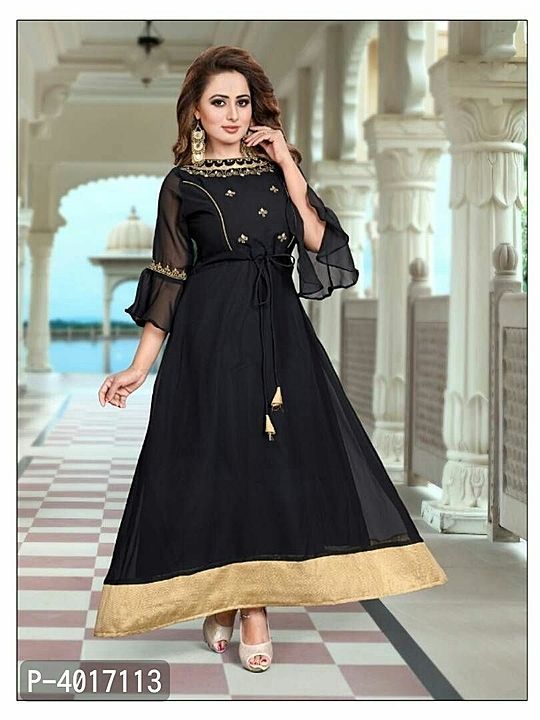 Party wear georgette elegant Gown uploaded by Ashok all collection on 6/5/2020