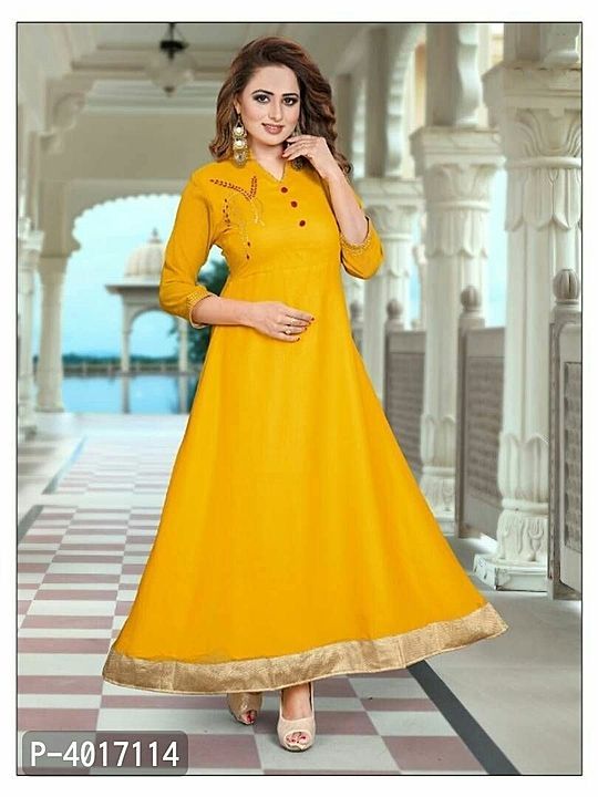 Party wear geogette elegant Gown uploaded by Ashok all collection on 6/5/2020