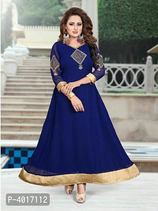 Party wear Geoegette elegant Gown uploaded by Ashok all collection on 6/5/2020