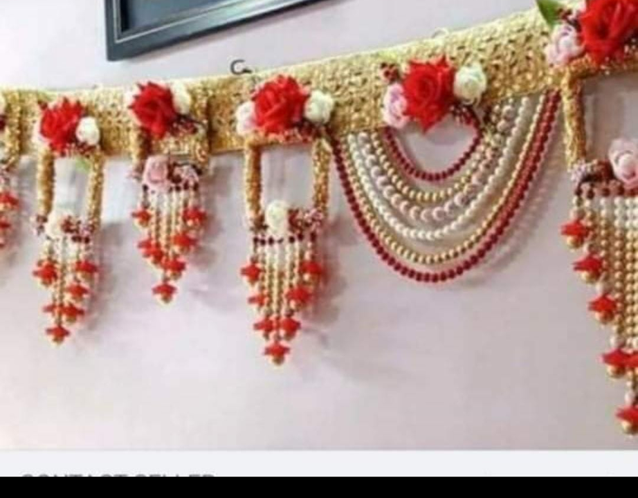 40 inches Beads and Flower Toran uploaded by Home Decors157 on 11/16/2021