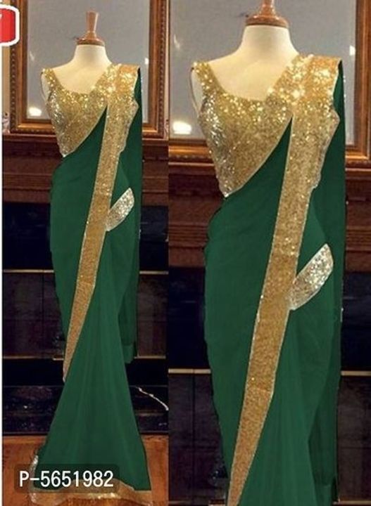 Party Wear Designer's Georgette saree uploaded by Ambe Collection on 11/16/2021