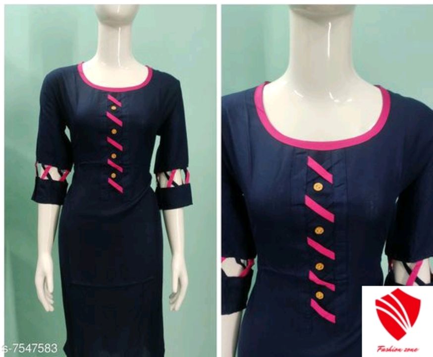Women Rayon A-line Solid Mustard Kurti uploaded by business on 11/16/2021