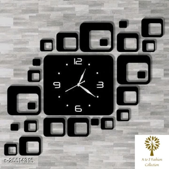 Post image Fancy Wall ClocksMaterial: AcrylicPack: Pack of 1Size: Free SizeWALL CLOCK
Country of Origin: India