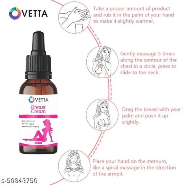Ovetta natural breast cream for make your big boobs 30gm {pack of 01} uploaded by Shopping deals  on 11/16/2021