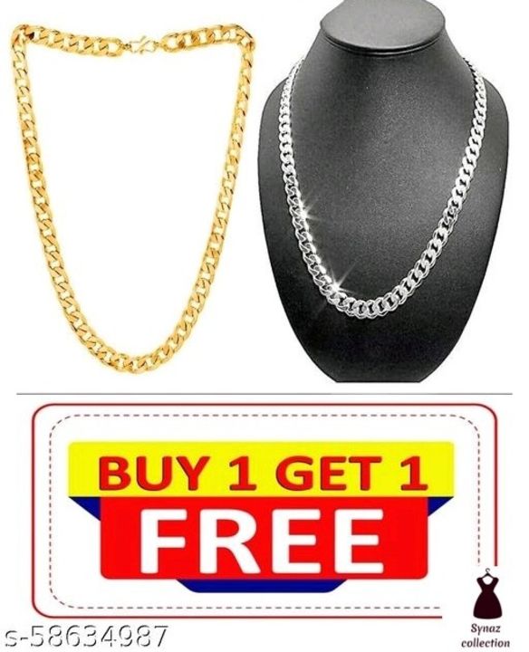 GOLDEN CHAIN WITH BUY 1 GET 1 GOLDEN CHAIN FREE FREE uploaded by Shivay creation on 11/16/2021