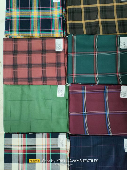 Pure cotton shirt cloths  uploaded by Krishna vamsi textiles on 11/17/2021