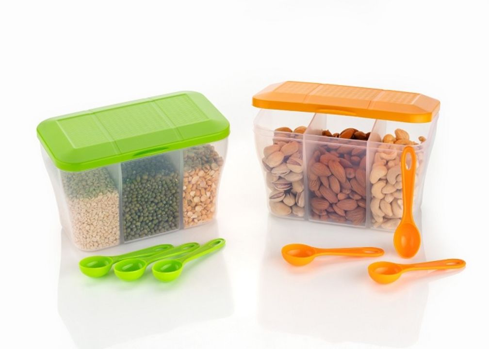 3 Partition Storage Container With Spoon Random (Pack of 4)

 uploaded by Wholestock on 11/17/2021
