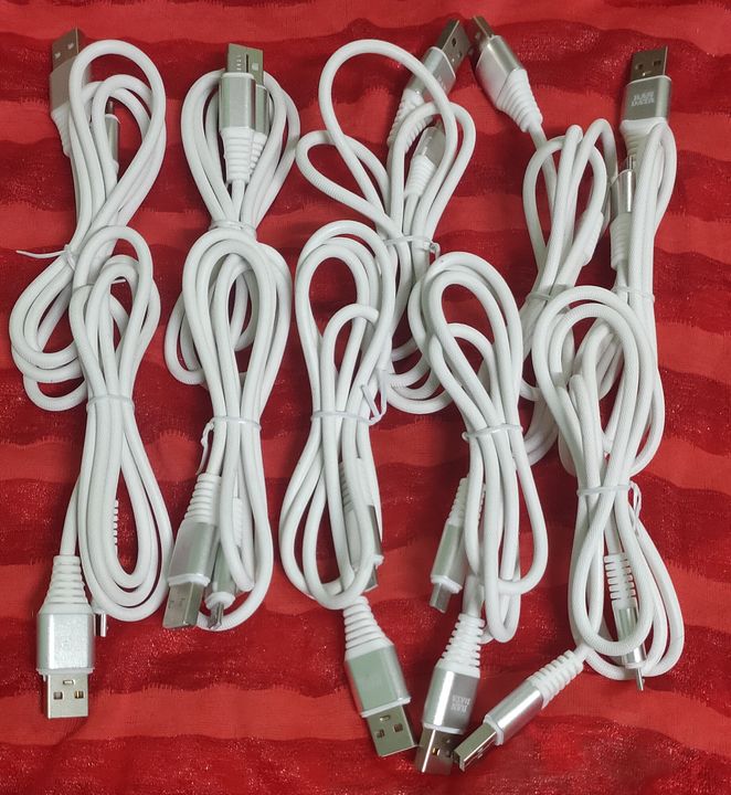 Micro USB Silver Data Cable 3AMP uploaded by Unique Collection on 11/17/2021