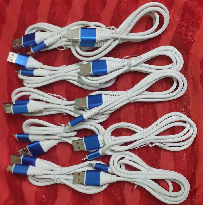 Micro USB Blue Metal Data Cable 3AMP uploaded by business on 11/17/2021