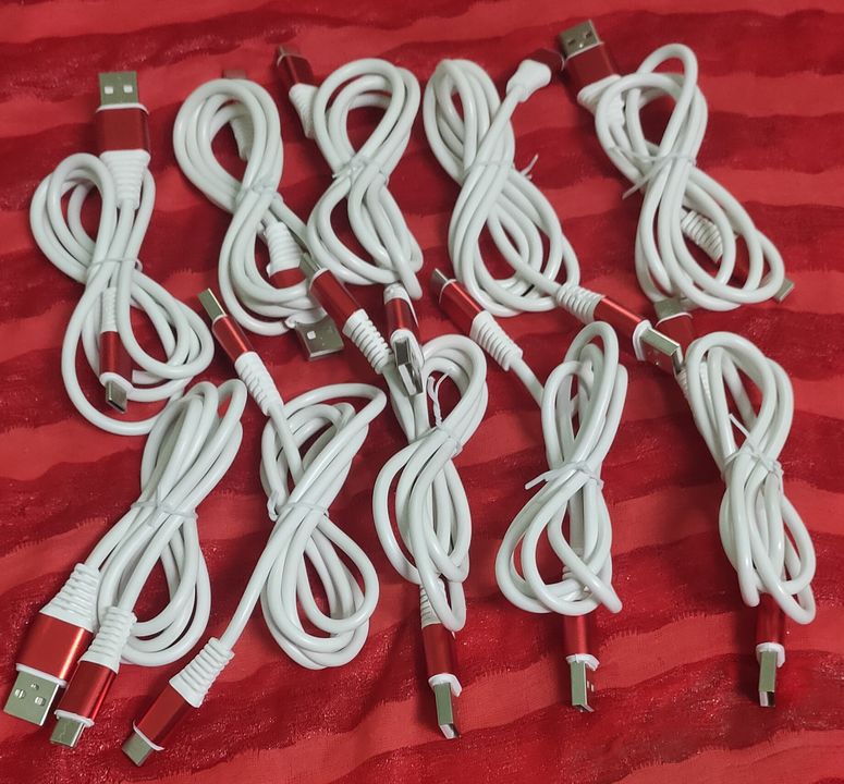 Type C USB Red Metal Data Cable 3AMP uploaded by business on 11/17/2021