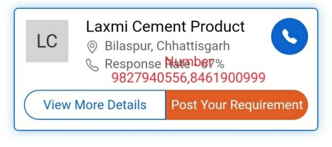 Laxmi cement producted
