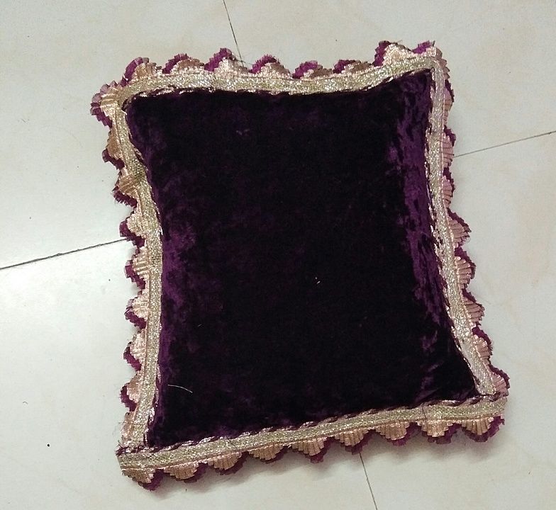 Velvet coushions cover. Dark purple color  uploaded by Sulakshna fashions  on 9/21/2020